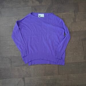 8pm Wool Cashmere blend purple crew sweater over sized size XS